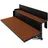 letti moderni Balkonhängetisch 35 x 64 x 29 cm Schwarz