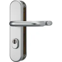ABUS Türgriff KLZS714 Drückergarnitur Silber
