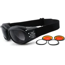 King Kerosin KK175 Sonnenbrille, schwarz für Männer