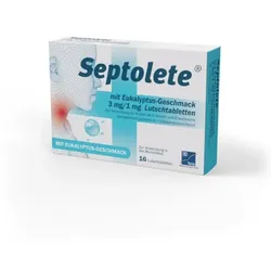 SEPTOLETE mit Eukalyptus-Geschmack Lutschtabletten 16 St