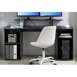 borchardt Möbel Gamingtisch »Tippy«, Breite 160 cm, Schreibtisch mit viel Stauraum Schwarz