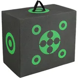 Vevor Bogenschießen-Zielblock, 40,6 x 45,7 cm, Allseitiger Bogen-Zielblock, tragbares Outdoor-Bogenschießen-Ziel mit Tragegriff, einfache Pfeilentfernung, Gute Sichtbarkeit,