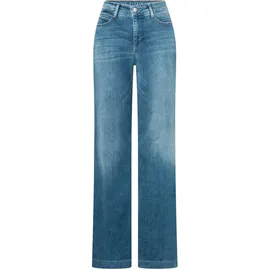MAC Dream Wide Leg Jeans in mittelblauer Waschung-D40 / L32