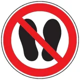 SafetyMarking® Verbotsschild Betreten der Fläche verboten Ø 10 mm