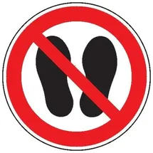 SafetyMarking® Verbotsschild Betreten der Fläche verboten Ø 10 mm