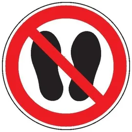 SafetyMarking® Verbotsschild Betreten der Fläche verboten Ø 10 mm