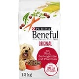 Beneful PURINA BENEFUL Original Hundefutter trocken, mit Rind und Gartengemüse, 1er Pack (1 x 12kg)