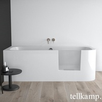 Tellkamp Salida Raumspar-Badewanne mit Duschzone und Verkleidung, 0100-044-00-A/CR,