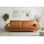 Home Affaire 3-Sitzer HOME AFFAIRE "Pinto Skandi,Maxi-Ausführung, 236 cm, Chenille, Struktur", brick rot, B:236cm H:89cm T:97cm, 100% Polyester, Sofas, mit Keder, Massivholzfüße Eiche geräuchert, Wellenunterfederung