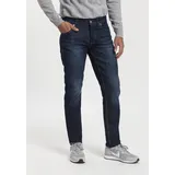 Bruno Banani Straight-Jeans Dylan 28, Länge 30, blau Herren, Straight Fit Jeans