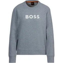 Sweatshirt »Ela Premium Damenmode«, mit Rundhalsausschnitt, Gr. L, Silver 041, , 16471821-L