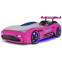 Möbel-Lux Kinderbett GT18 Extreme, Autobett GT18 Turbo 4x4 Extreme mit Bluetooth rosa