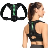 Viellan Rücken Stützgürtel Rückenbandagen,Rückenkorrektor,Rückenkorrektor,Haltungskorrektor grün M