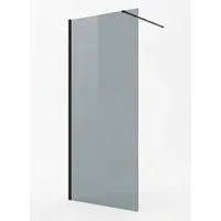 Badplaats Rizani Walk-In-Dusche 70 x 200 cm Schwarz getönt