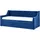 Beliani Ausziehbett MONTARGIS 90 x 200 cm marineblau