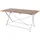 INDA-EXCLUSIV Gartentisch 200 x 70 x 74 cm Silber