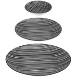 SECRET DE GOURMET Bohemia Tafelservice 18-tlg. Zebra-Streifen-Design