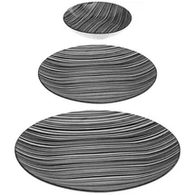 SECRET DE GOURMET Bohemia Tafelservice 18-tlg. Zebra-Streifen-Design