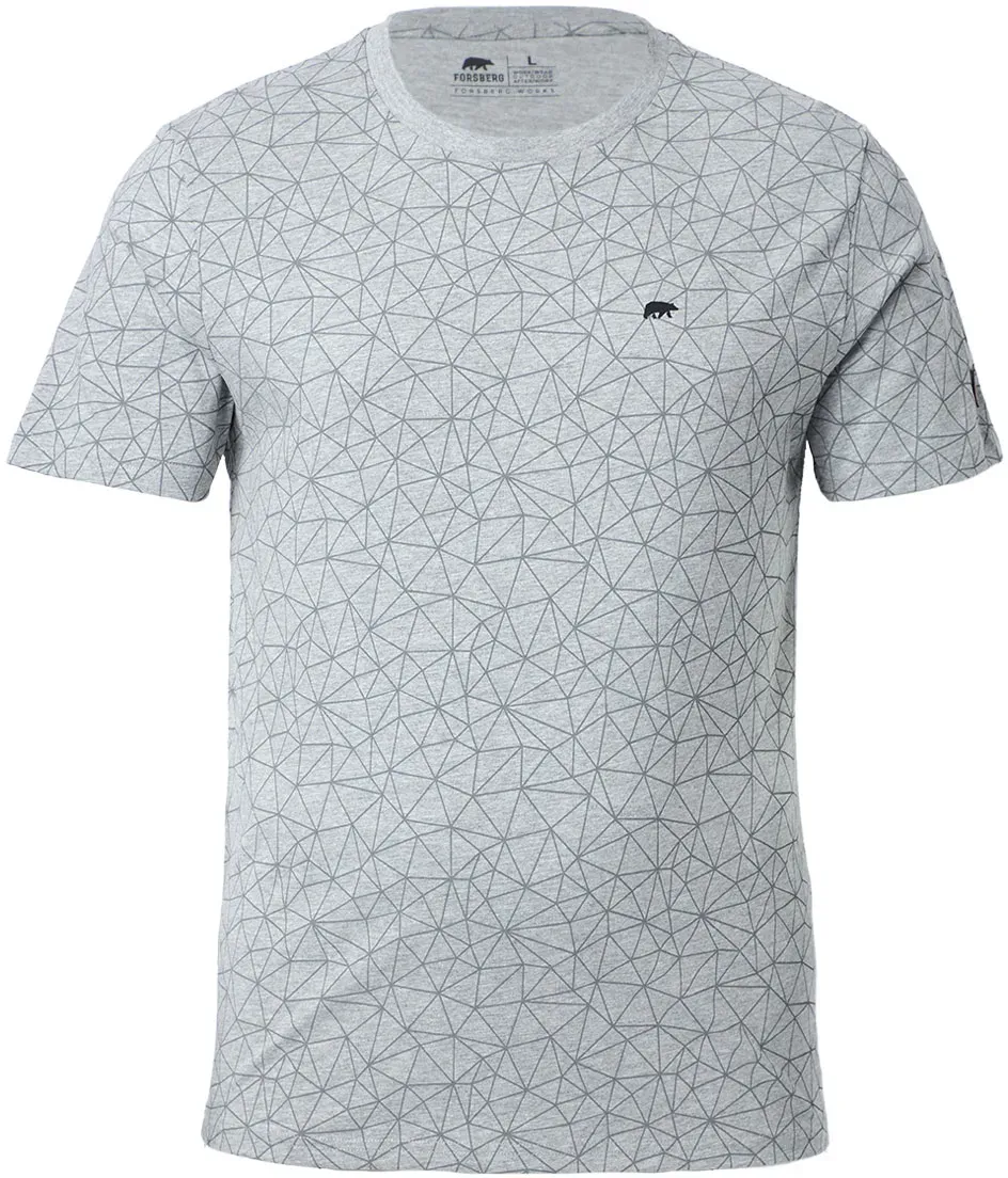 FORSBERG T-Shirt mit Polygonmuster