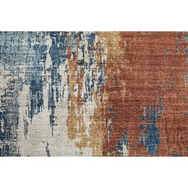 -luxor- living Luxor living Teppich Polino blau-Koralle 80x150 cm