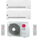 LG Deluxe MultiSplit Duo Wandgeräte 2x DC09RK + MU2R15 | 2x 2,5 kW - Weiß