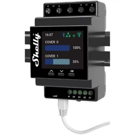 Shelly Pro Dual Cover PM Relais max. 32A 1 Phase 2 x bidirektionale Motorsteuerung Messfunktion WLAN LAN BT