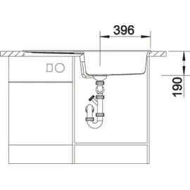 Blanco Metra XL 6 S anthrazit + Excenterbetätigung