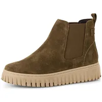 TAMARIS Damen Chelsea Leder Wechselfußbett; OLIVE, EU 39