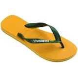 Unisex Brasil Logo Flip-Flops Pop Yellow 35/36 EU