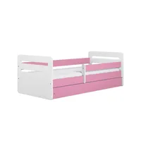 Raumhirsch furniture Kinderbett, Rosa, Holzwerkstoff, Holzwerkstoff, 1 Schubladen, 80x180