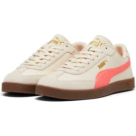 Puma Club II Era Sneaker, Alpine Snow-Fluro Peach PES-Gum, 42