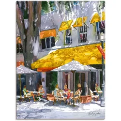 Artland Wandbild »Aprilabend«, Restaurant & Cafés, (1 St.), als Leinwandbild, Wandaufkleber in verschied. Größen Artland Farbe Bild(er): gelb