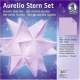 Faltblätter Aurelio Stern Transparentpapier 115g/qm 30x30cm 33 Blatt lila