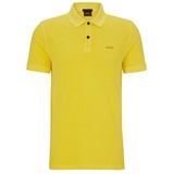 Boss Poloshirt mit Logo-Stitching Modell 'PRIME', Gelb, L