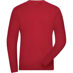 Bio Stretch Langarmshirt "JN1804" UV-Schutz - 4XL - red