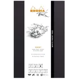 Rhodia Notizblock A4+ 50 Blatt blanko 120g Schwarz 1 St.