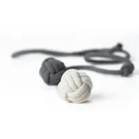 LucyBalu KNOT BALLS Katzen Wurfspielzeug grau/ weiß