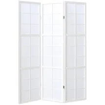 Homestyle4u Paravent Raumteiler 3 teilig Holz Weiß cm |