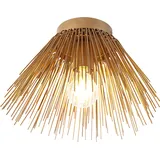 QAZQA Broom 1 E27 Art-Deco-Deckenleuchte Gold