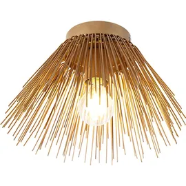 QAZQA Broom 1 E27 Art-Deco-Deckenleuchte Gold