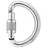 Petzl Omni Screw Lock Karabinerhaken - Silver - One Size