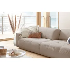 KAWOLA Big Sofa PALACE 3-Sitzer mit Sitztiefenverstellung Cord taupe