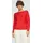 s.Oliver Strickpullover mit U-Boot-Ausschnitt und Rollsaum Rot 40