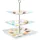Relaxdays Etagere transparent/silber 40,0 cm