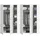 Livetastic Drehtürenschrank Darwin 240 x 176 x 51 cm Weiß