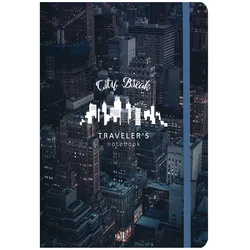 Clairefontaine 5x TRAVELER'S NOTEBOOK, Notizbuch mit 56 Blatt 12x17,5cm, City break - 97408C