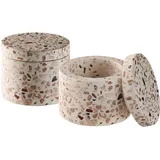 APS Dose TERRAZZO 2er Set - 6 cm, H: 5 cm, 40 ml, Unikat