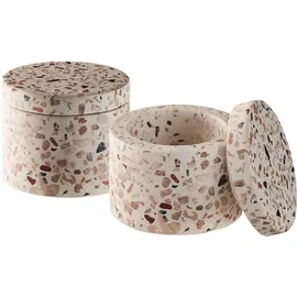 APS Dose TERRAZZO 2er Set - 6 cm, H: 5 cm, 40 ml, Unikat