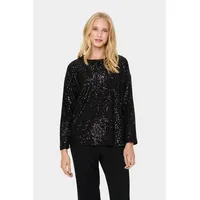 St Tropez Langarm-Bluse Reyana Schwarz M