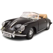 BBURAGO 15622078 - Porsche 356B Cabrio schwarz 1:24
